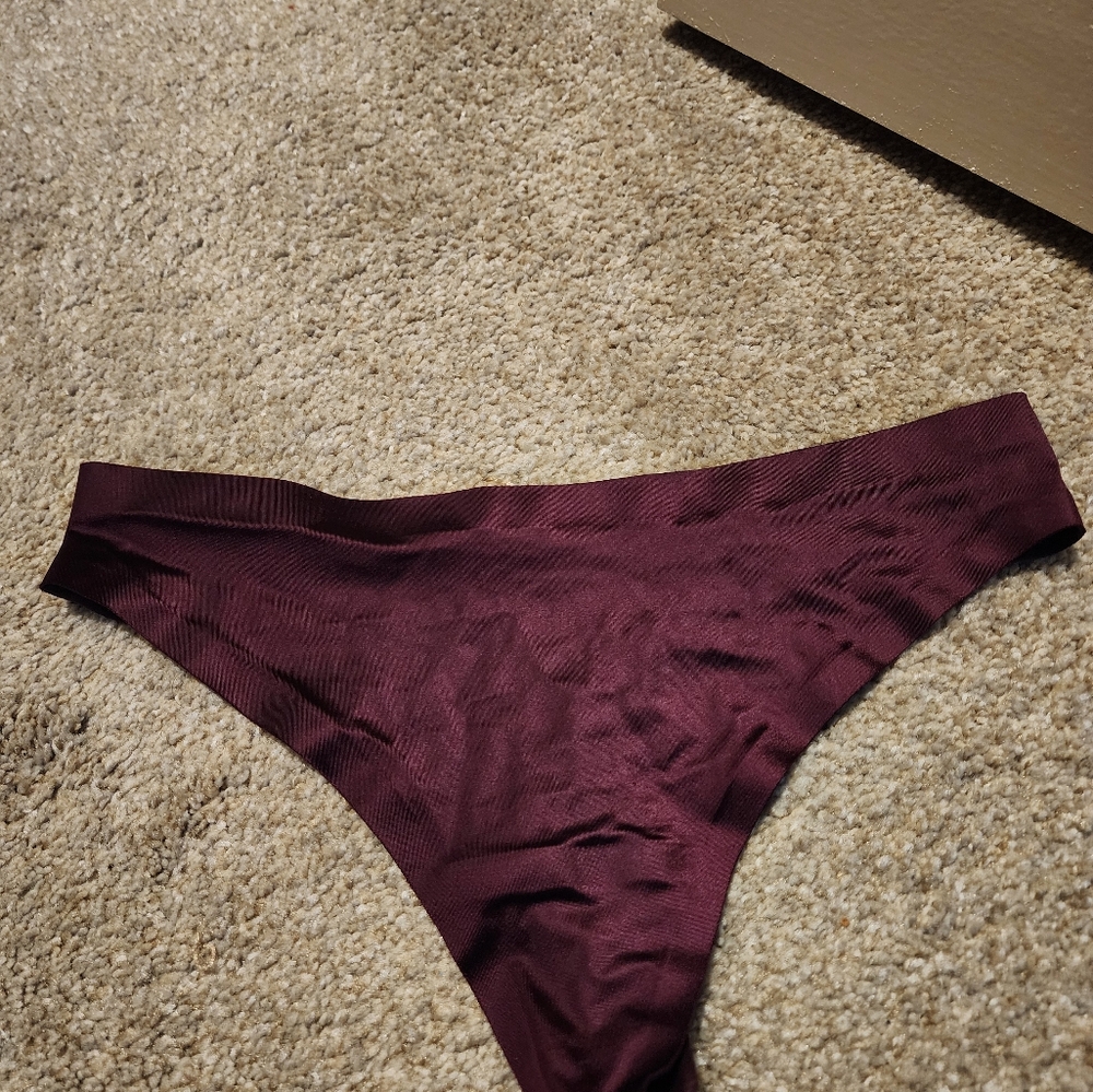 Victoria's Secret deep purple thong